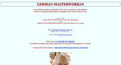Desktop Screenshot of germanmasterworks.com